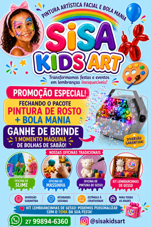 S&S Artes - Pintura de rosto e bola mania